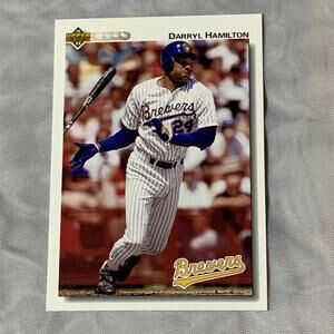 1991 Upper Deck Darryl Hamilton Milwaukee Brewers Baseball Card #460